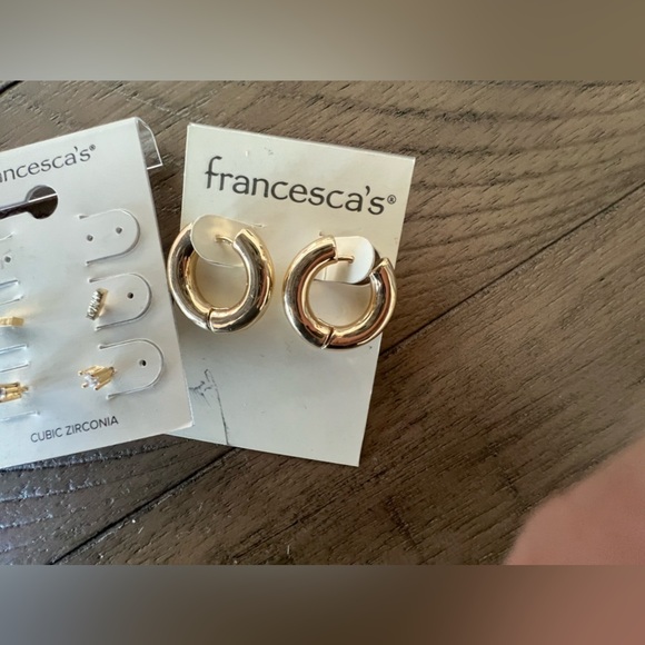 Francesca Earrings Gold and Silver Nickel Free - Picture 3 of 7